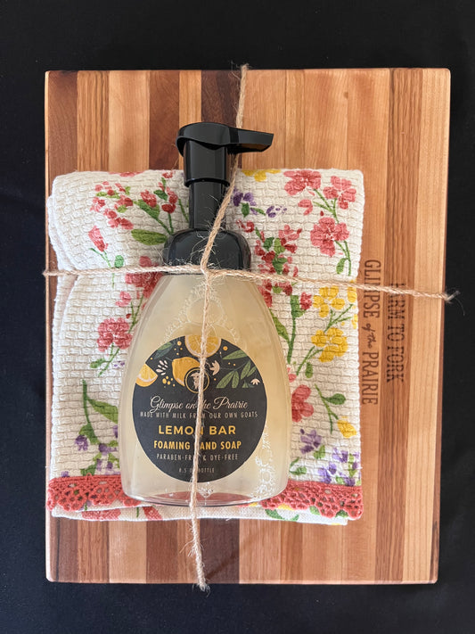 Cutting Board Gift Set with Soap
