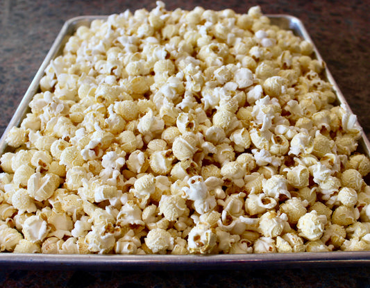 Pink Salt & Coconut Oil Popcorn